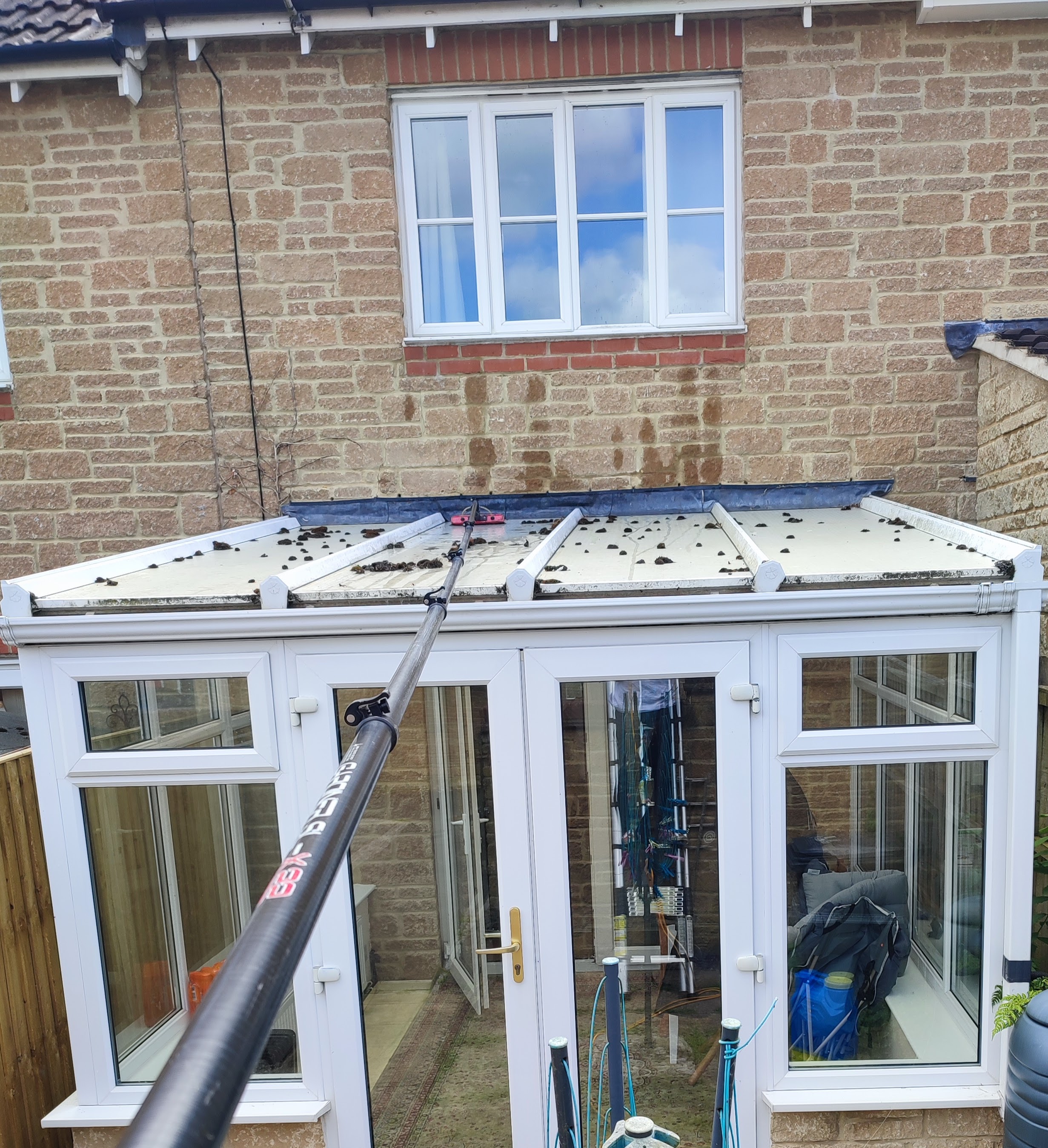 Conservatory cleaning example